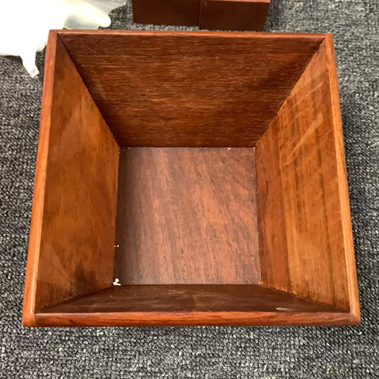 Burmese rosewood bowl/container, suitable for holding fruit.