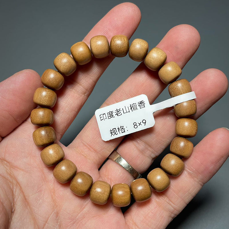 0.8cm-0.9cm Old Sandalwood Prayer Beads Bracelet/Rosary