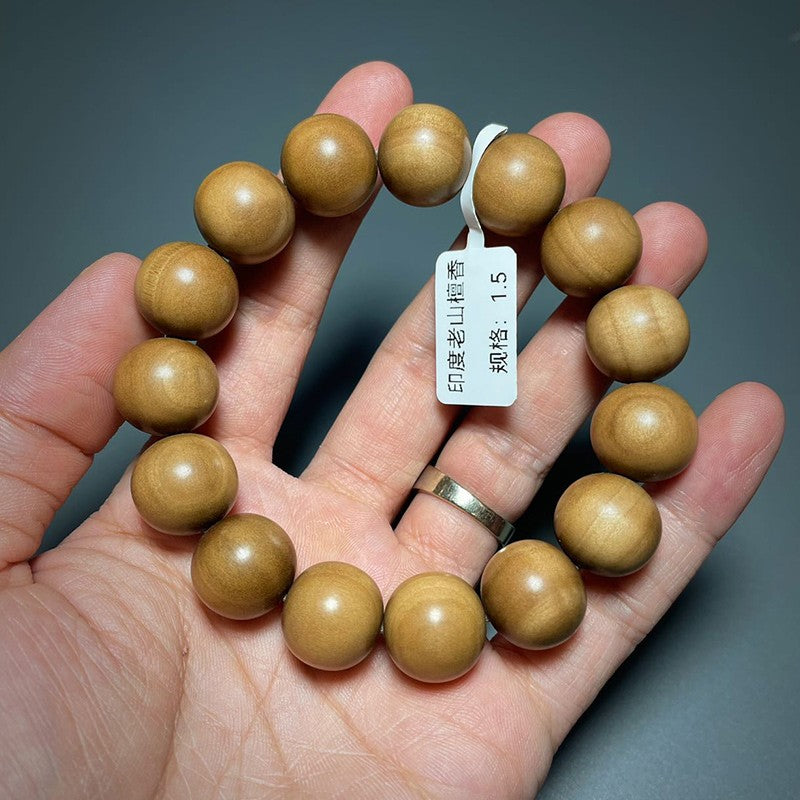 1.5cm Sandalwood Prayer Beads Bracelet