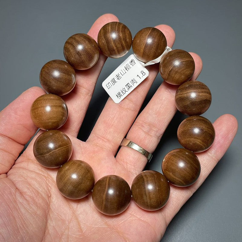 1.8cm Sandalwood Prayer Beads Bracelet