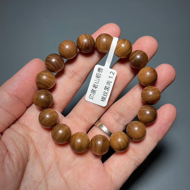 1.2cm Sandalwood Prayer Beads Bracelet