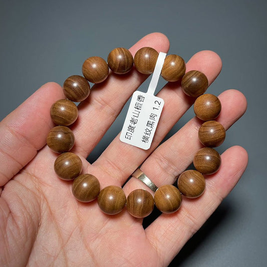 1.2cm Sandalwood Prayer Beads Bracelet