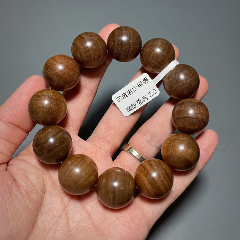 2.0 cm Sandalwood Prayer Beads Bracelet