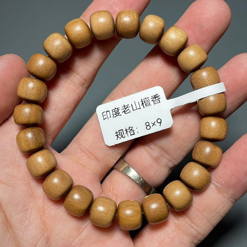 0.8cm-0.9cm Old Sandalwood Prayer Beads Bracelet/Rosary