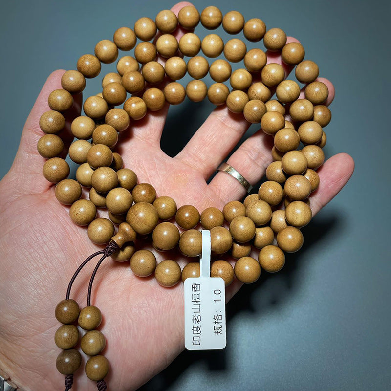 1.0cm Sandalwood Prayer Beads Bracelet