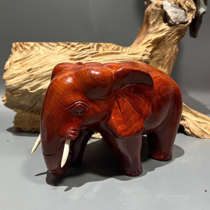 Burmese rosewood elephant solid wood ornament