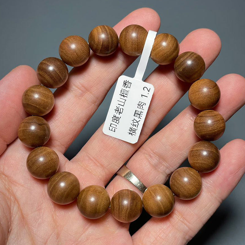 1.2cm Sandalwood Prayer Beads Bracelet