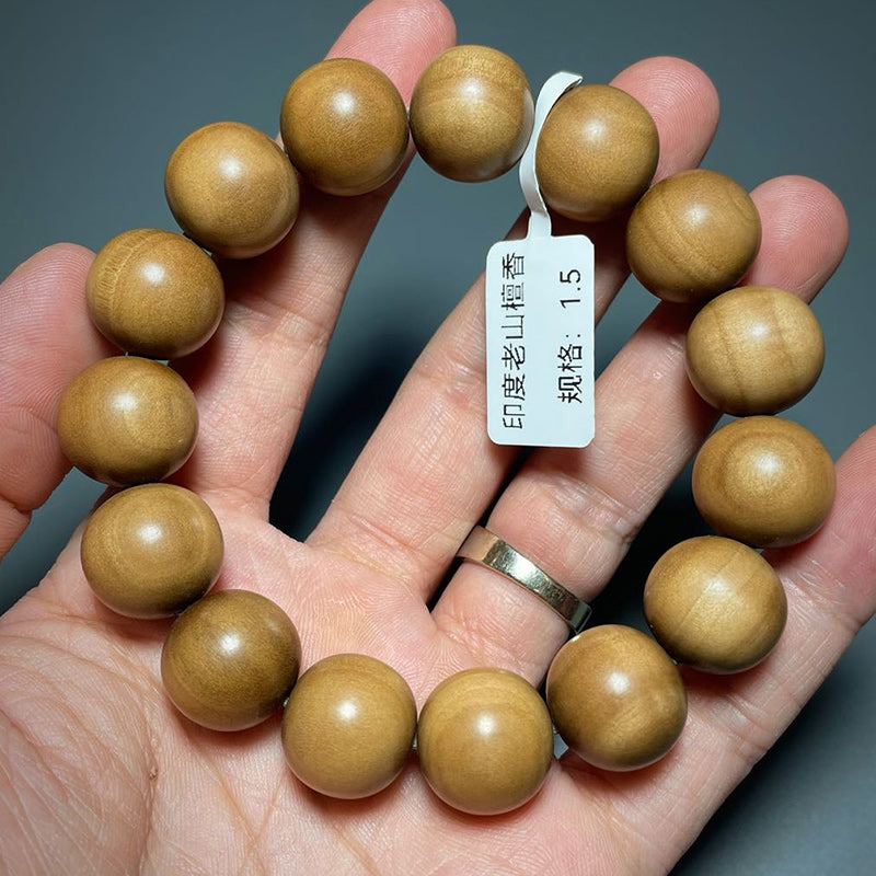 1.5cm Sandalwood Prayer Beads Bracelet