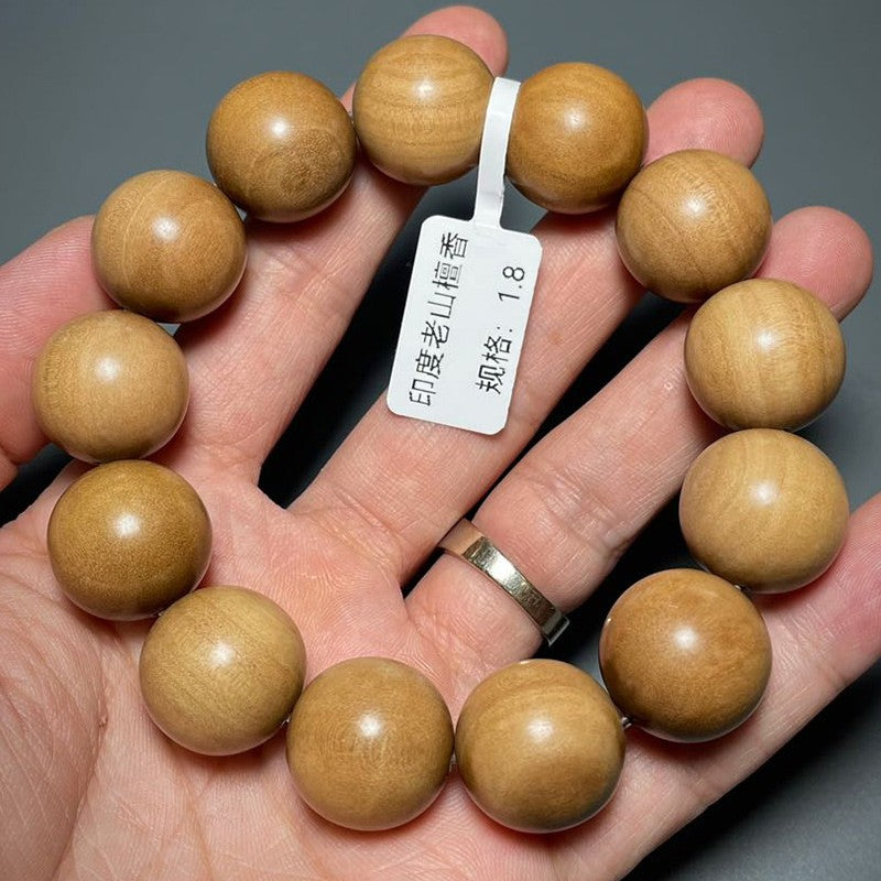 1.8cm Old Sandalwood Prayer Beads Bracelet