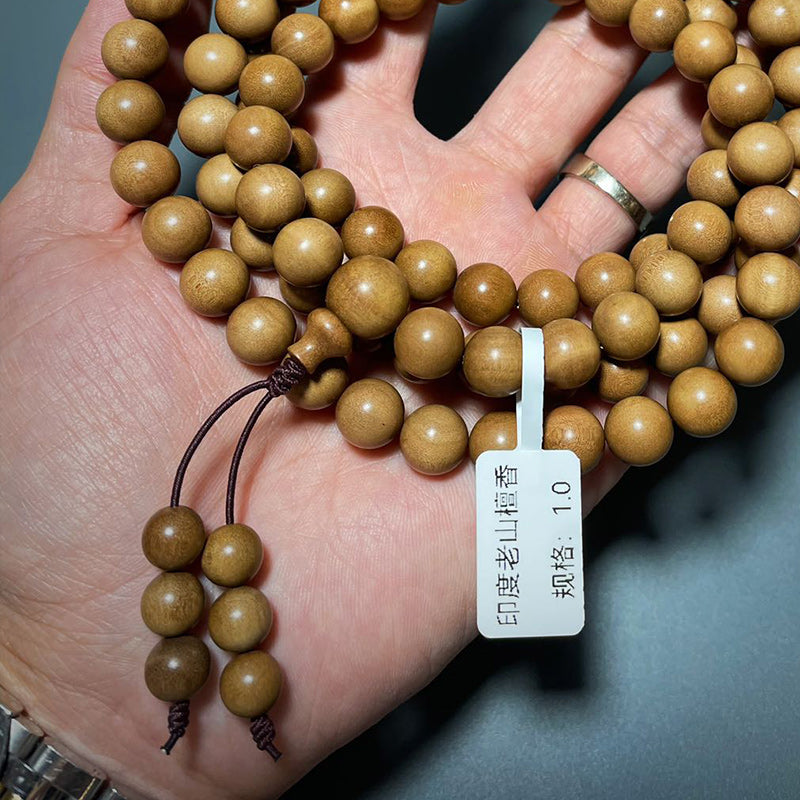 1.0cm Sandalwood Prayer Beads Bracelet