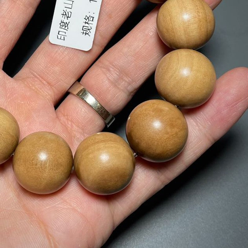 1.8cm Old Sandalwood Prayer Beads Bracelet