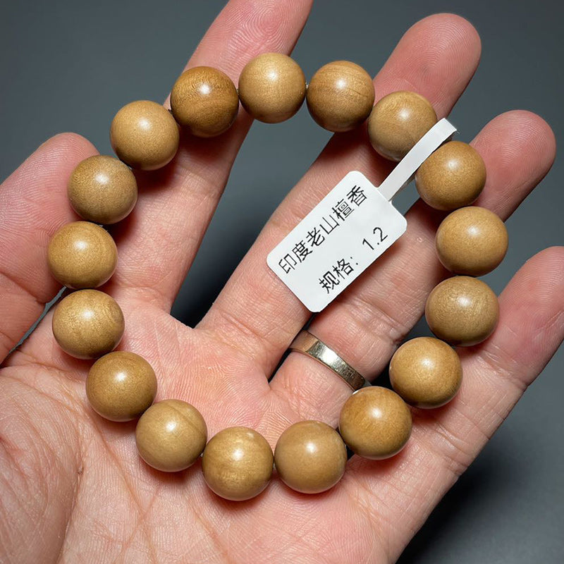 1.2cm Sandalwood Prayer Beads Bracelet