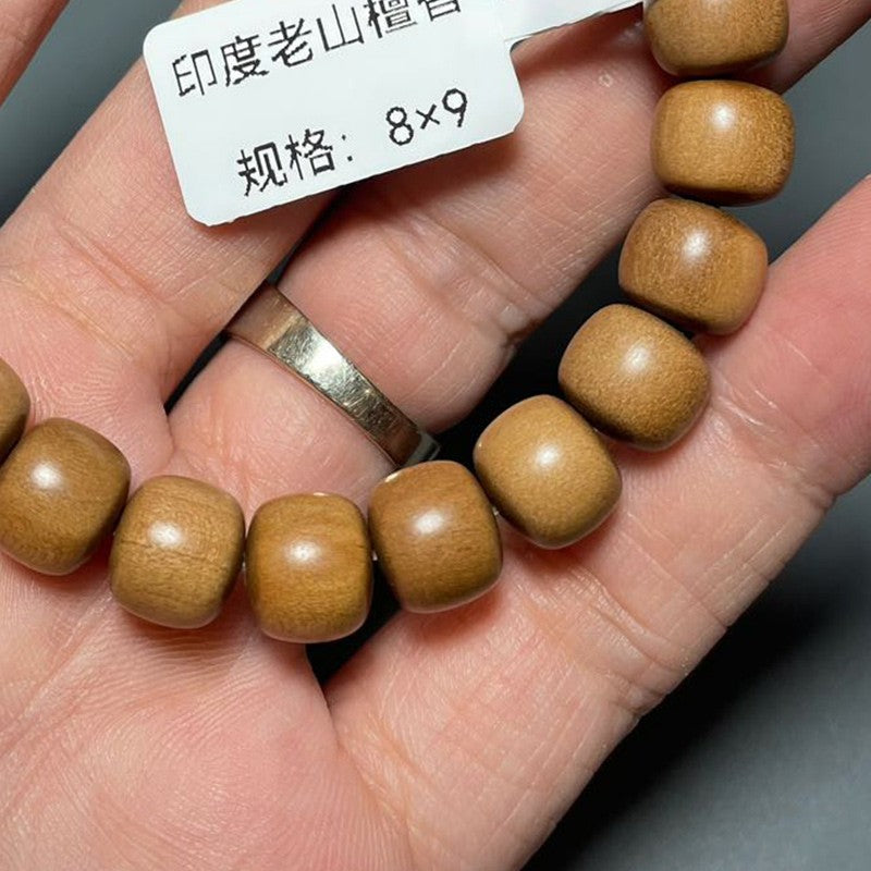 8*9mm Old Sandalwood Prayer Beads Bracelet