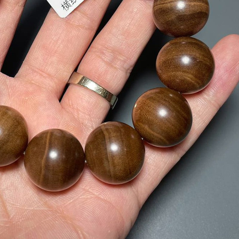 1.8cm Sandalwood Prayer Beads Bracelet