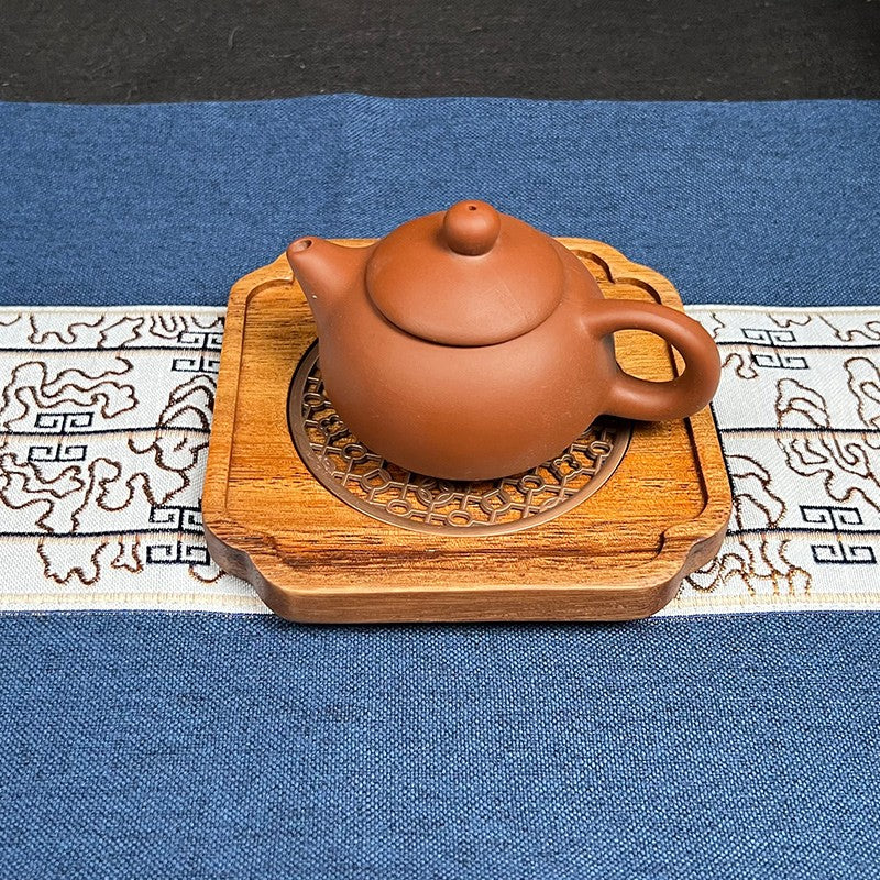 4.0 Walnut wood teapot stand/solid wood coaster