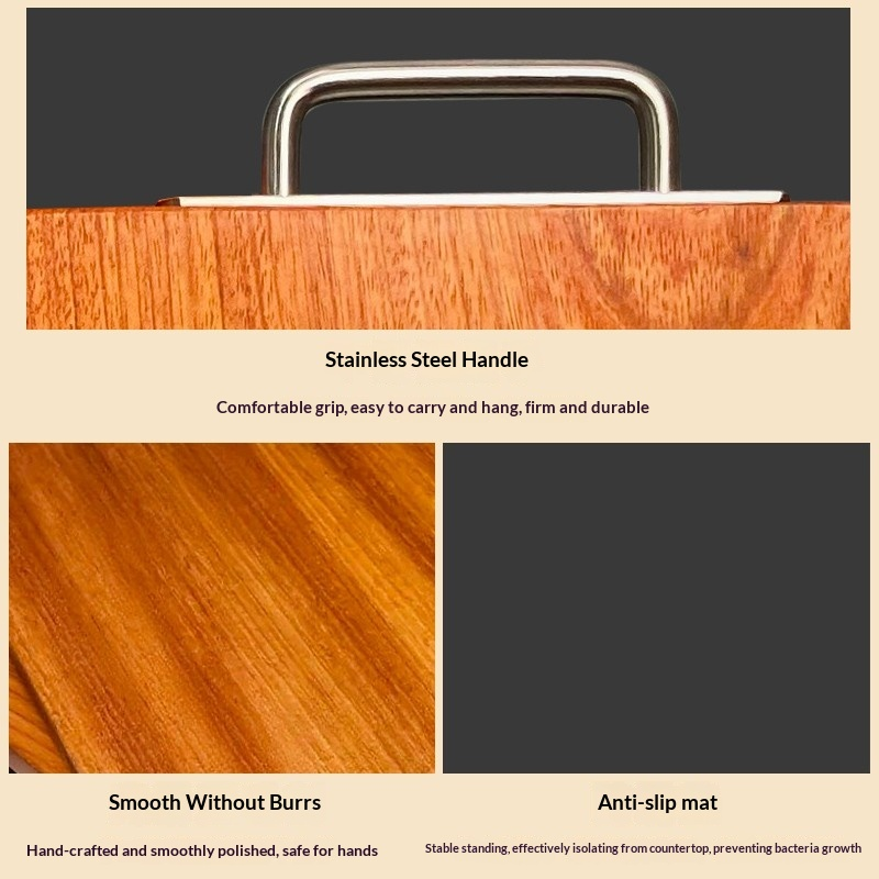 South American rosewood solid wood cutting board, whole board.