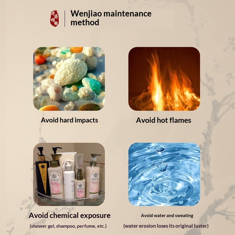 1.0 Golden Phoebe Wood Bracelet with 108 Cat's Eye Pattern Beads