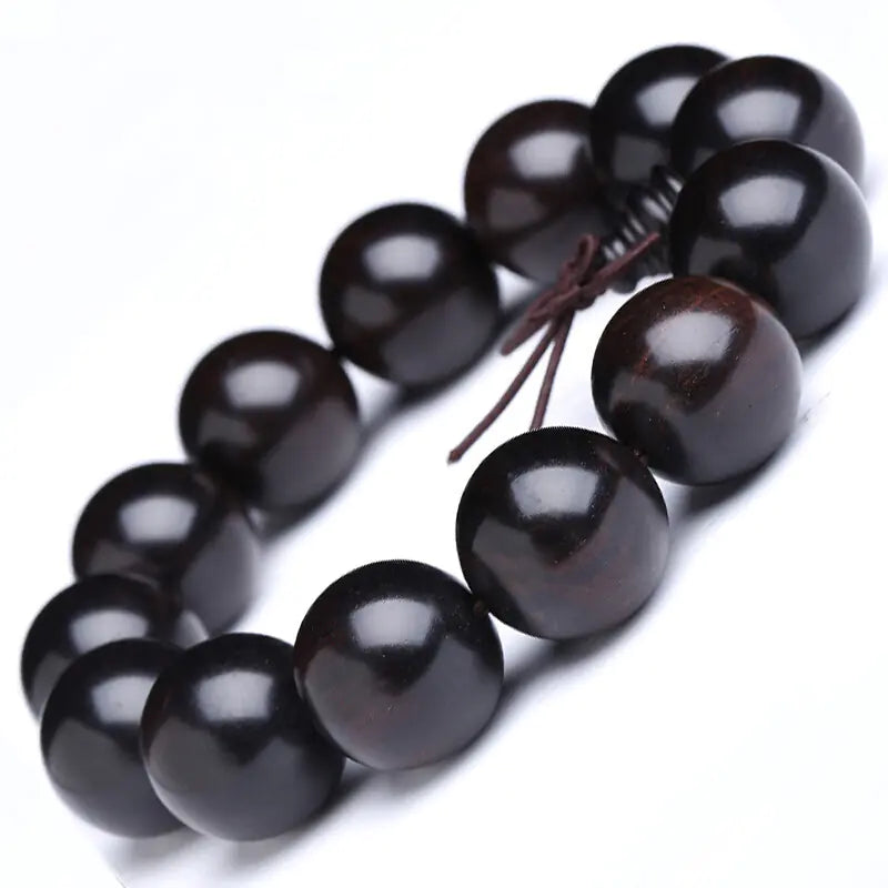 Ebony Wood Buddha Bead Bracelet 2.0 for Men and Women