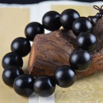 Ebony Wood Buddha Bead Bracelet 2.0 for Men and Women